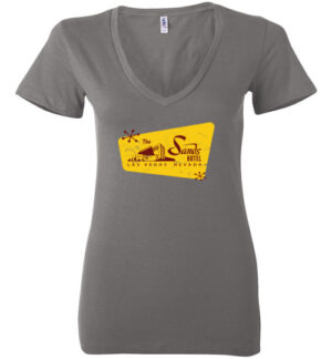 Sands Hotel and Casino, Las Vegas, Version 6, Bella Ladies V-Neck