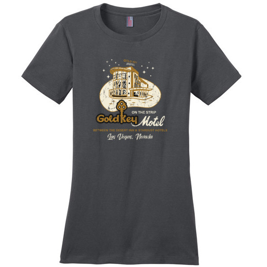 Gold Key Motel, Las Vegas, Ladies Cotton Tee