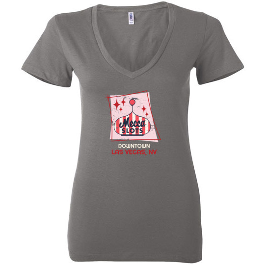 Mecca Slots Casino, Las Vegas, Bella Ladies V-Neck Tee