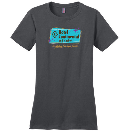 Hotel Continental and Casino, Las Vegas, Ladies Cotton Tee