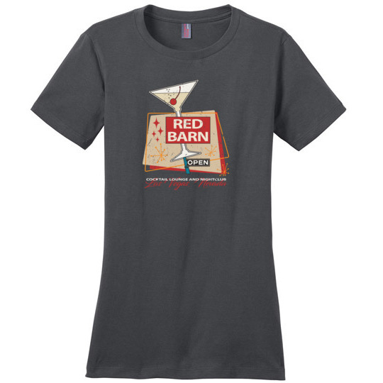 Red Barn Bar and Nightclub, Las Vegas, Ladies Cotton Tee