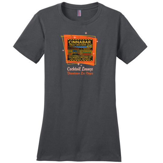 Cinnabar Cocktail Lounge, Las Vegas, Ladies Cotton Tee