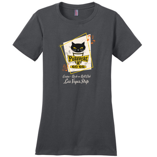 Pussycat a' Go-Go, Las Vegas, Ladies Cotton Tee