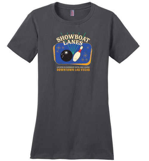 Showboat Lanes, Las Vegas, Ladies Cotton Tee