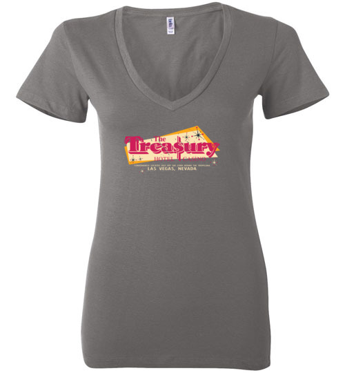 The Treasury Hotel and Casino, Las Vegas, Bella Ladies V-Neck Tee