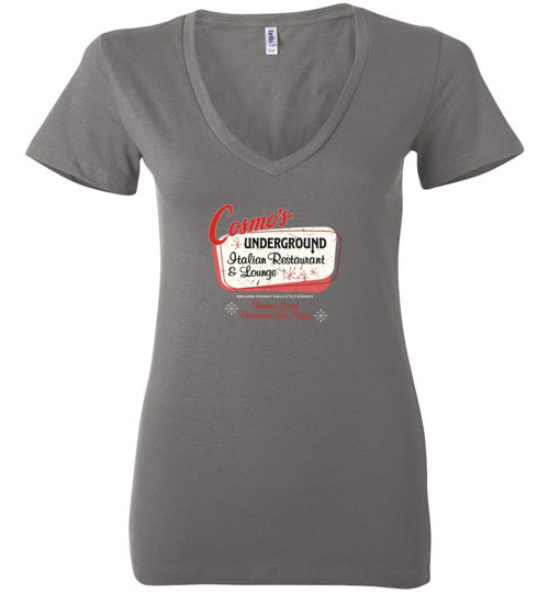 Cosmo's Underground, Las Vegas, Bella Ladies V-Neck Tee
