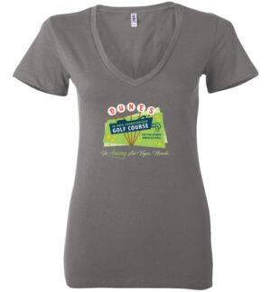 Dunes Golf Course, Las Vegas, Bella Ladies V-Neck Tee